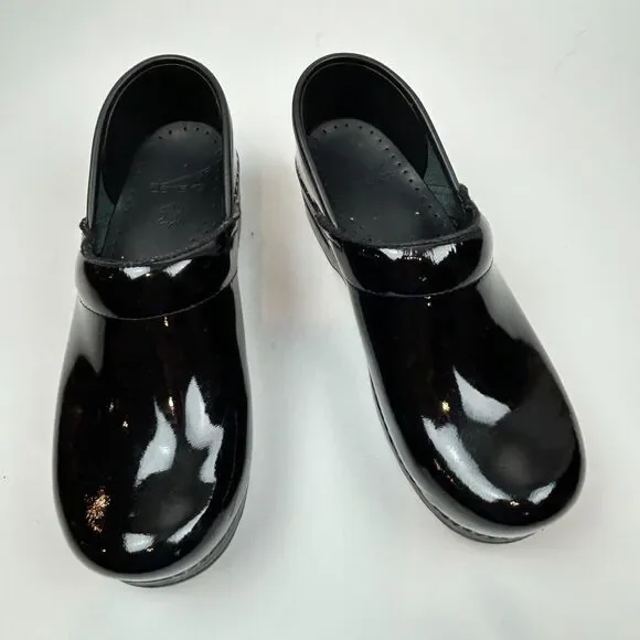 Dansko Professional Black Patent Leather Clog EU 39 US  8.5-9 - Picture 13 of 16